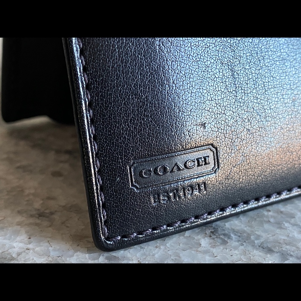 Men’s Black Leather Coach Wallet